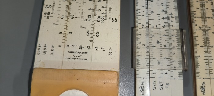 3 RIGLE RIGLA CALCUL RUSESTI CCCP COLECTIE