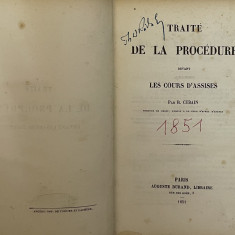 Traite de la procedure R. Cubain 1851
