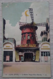Cp Paris Moulin Rouge 1913 - semnată de prof.de drept D. Alexandresco, Circulata, Franta, Printata