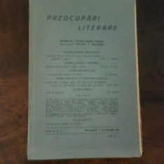 Preocupari literare. Revista Societatii Prietenii Istoriei literare, oct. 1938