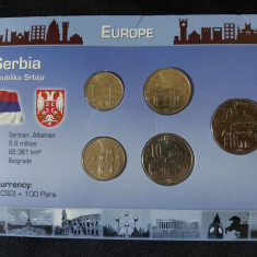 Seria completata monede - Serbia 2003 , 5 monede