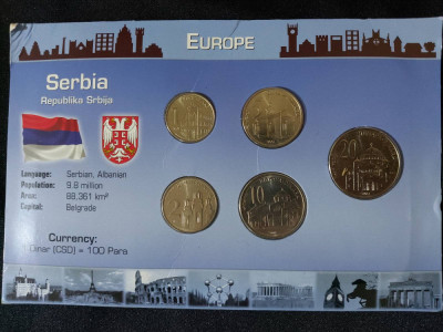Seria completata monede - Serbia 2003 , 5 monede foto
