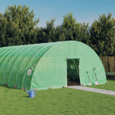 vidaXL Seră cu cadru din oțel, verde, 72 m², 12x6x2,85 m