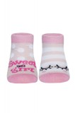 Șosete copii haioase Sweet Girl din bumbac, Funny Legs 284 - Roz Deschis, 18-20 (12)