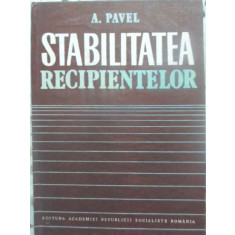 STABILITATEA RECIPIENTELOR-A. PAVEL