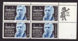 SUA 1965 - Robert Fulton, vapor, bloc de 4 neuzat