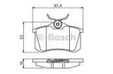 Set placute frana,frana disc RENAULT FLUENCE (L30) (2010 - 2016) BOSCH 0 986 494 387