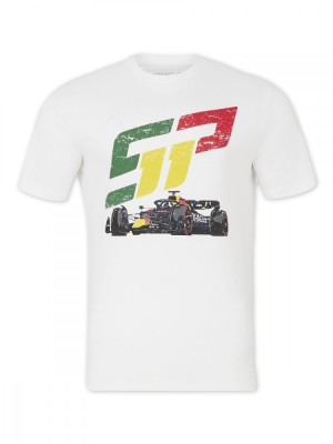 Red Bull Racing tricou de bărbați Sergio Perez white F1 Team 2024 - L foto