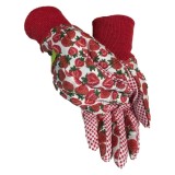 Manusi pentru gradina BSP Guard, bumbac + PVC, rosu, marimea 8