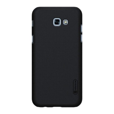 Husa Samsung Galaxy A3 2017 Nillkin Frosted Shield Negru + Folie de protectie foto