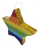 Piniata pentru petreceri, model Stea, 49 cm x 47 cm x 9 cm, Rainbow