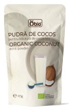 Bautura de Cocos pudra bio Obio 125g, Ecologica, Origine Vietnam, Ingrediente 97.5% Pudra Cocos