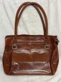 GEANTA de mana FULL PIELE naturala - De firma : SCANDIANO - Italy - Vintage !