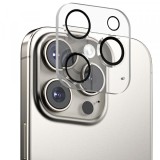 Folie de protectie Camera Spate Anank Guard pentru Apple iPhone 16 Pro Max / 16 Pro, Sticla Securizata, Neagra