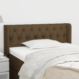 Gossi tablie de pat cu aripioare maro inchis 103x16x78/88 cm textil