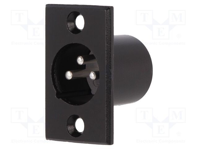 Conector XLR soclu tată PIN 3 montare pe panou CLIFF