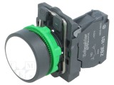 Comutator cu apăsare 22mm 1 NO Alb