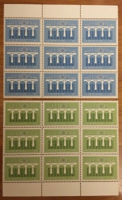 Netherlands 1984 9 x Europa CEPT in fold block Mi.1251-1252 MNH CC.013 foto