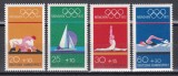Germania 1972 - Jocurile Olimpice - Munchen, Serie + Colita, 4 Poze, MNH