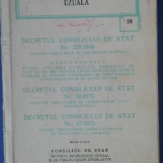 myh 35 - Decretul 328 privind circulatia - 1981- piesa de colectie