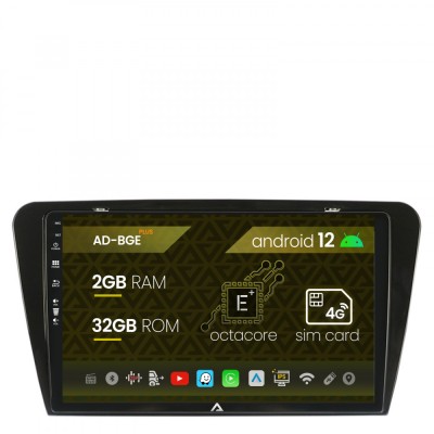 Navigatie Skoda Octavia 3 (2013-2018), Android 12, E-Octacore 2GB RAM + 32GB ROM, 10.1 Inch - AD-BGE10002+AD-BGRKIT026 foto