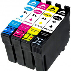 Set 4 cartuse compatibile EPSON T502XL, Black, Cyan, Magenta, Yellow