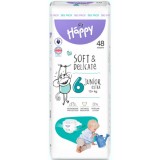 Scutece Happy Soft&amp;amp;Delicate Junior extra, Marimea 6, 48 buc