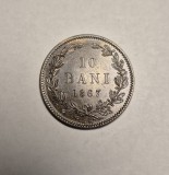 10 Bani 1867 Heaton UNC Piesa de Colectie