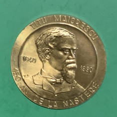 Medalie Titu Maiorescu 150 de ani de la naștere 1840-1990
