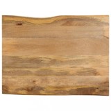 VidaXL Blat masă cu margini naturale, 90x80x2,5 cm, lemn masiv mango