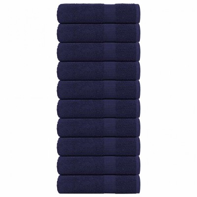 vidaXL Prosoape de m&amp;acirc;nă 10 buc Bleumarin 50x100cm 360 g/m&amp;sup2; 100% bumbac 136784 foto