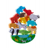 Joc puzzle echilibrarea animalelor de safari