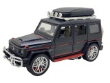 Macheta metal Mercedes Benz G negru replica 1:24 sunet, lumini, fum