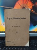 Ilie Gherghel, Zur Frage der Urheimat der Romanen, Wien 1910, 182