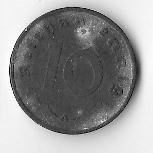 Moneda 10 reichspfennig 1941 A - Germania foto