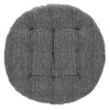 Perna Scaun, Model Rotund, Culoare Gri, Dimensiune 38x5cm, Material Bumbac, Oem