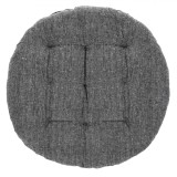 Perna Scaun, Model Rotund, Culoare Gri, Dimensiune 38x5cm, Material Bumbac, Oem