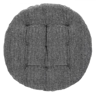 Perna Scaun, Model Rotund, Culoare Gri, Dimensiune 38x5cm, Material Bumbac foto