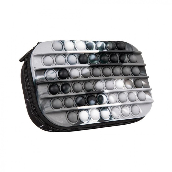 Penar cu fermoar ZIPIT ZIP &amp; POP Storage Box - Black Marble