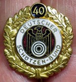 I.330 INSIGNA TIR GERMANIA DEUTSCHER SCH&Uuml;TZEN-BUND 40 aurie