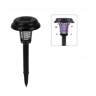 Lampa solara anti insecte, LED 2V, 2 in 1, 36 cm, Negru foto