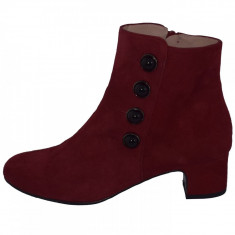 Botine dama, din piele naturala, marca Brenda Zaro, T2865-I4-84, bordo 35 foto