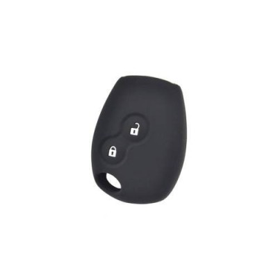 Husa protectie cheie silicon Logan 2 butoane negru foto