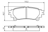 BOSCH 0 986 495 174 set placute frana,frana disc