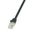 PATCH CORD UTP LOGILINK Cat6, cupru-aluminiu, 1 m, negru, AWG24, &quot;CP2033U&quot; (timbru verde 0.08 lei)