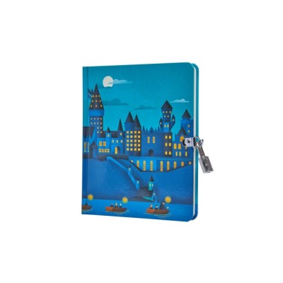 Harry Potter: Hogwarts Castle at Night Lock &amp;amp; Key Diary foto