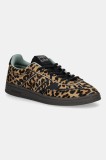 Tommy Jeans sneakers din piele THE GREENWICH EDGE LEOPARD culoarea maro, EN0EN02904
