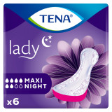 Absorbante pentru incontinenta urinara Lady Maxi Night, 6 bucati, Tena