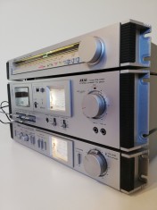 Linie Audio AKAI- Amplif AM-U01/Deck CS-M01/Tuner AT-K02 - Vintage/Japan/Impecabila
