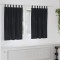 vidaXL Draperii opace cu agățătoare, 2 buc., negru, catifea